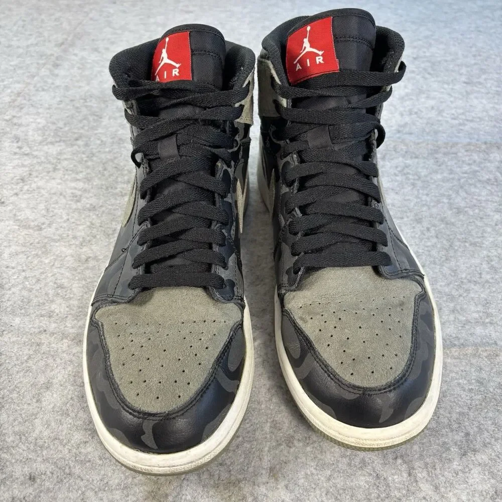 AA3993-034 - Nike Air Jordan 1 Retro High Premium Mens 10 Camo 3M Shadow - EUC